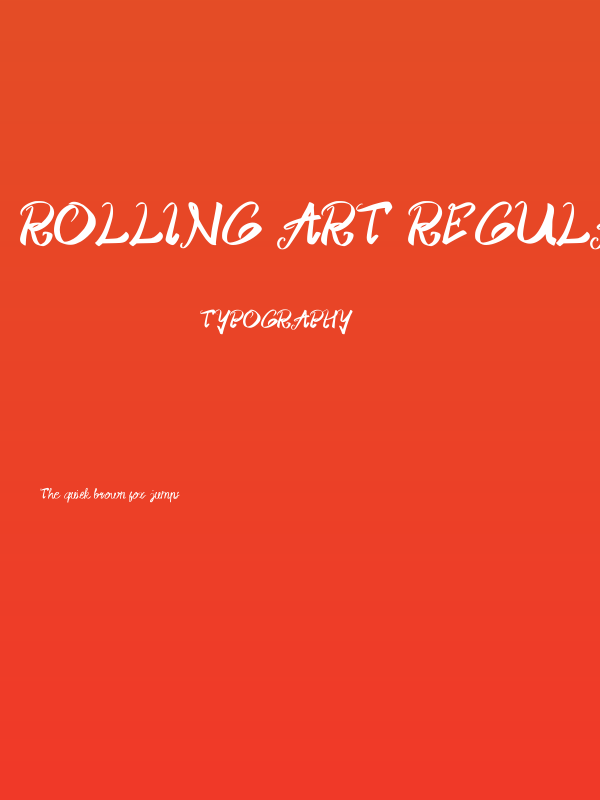 Rolling Art Regular Poster