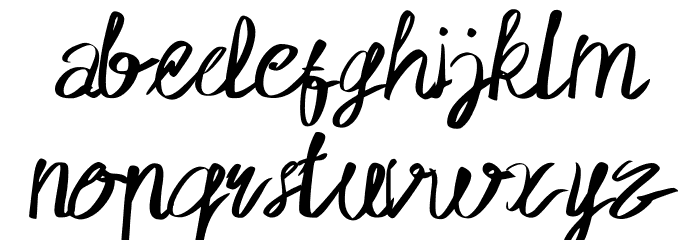 Rolling Art Regular Font LOWERCASE