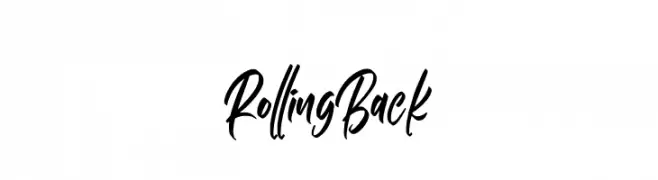 Rolling Back  नि: शुल्क फ़ॉन्ट्स डाउनलोड