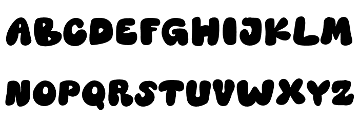 Rolling Flow Font UPPERCASE