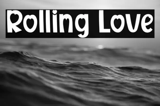 Rolling Love Font examples