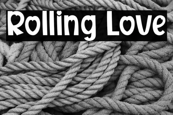 Rolling Love Font examples