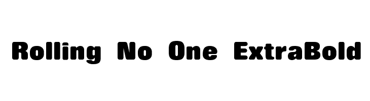 Rolling No One ExtraBold Font