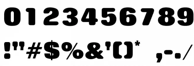 Rolling No One ExtraBold Font OTHER CHARS