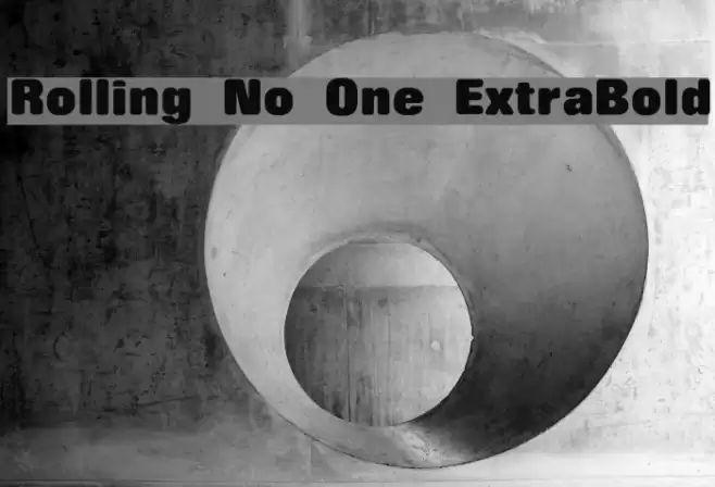 Rolling No One ExtraBold Font examples