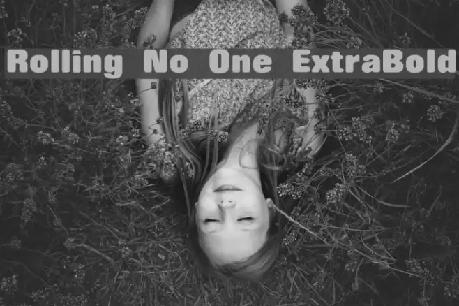 Rolling No One ExtraBold Font examples