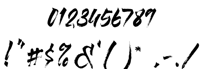 Rolling Out Font OTHER CHARS