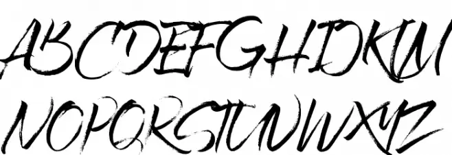 Rolling Out Schriftart Groß