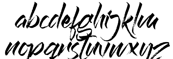 Rolling Out Font LOWERCASE