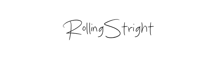 Rolling Stright  Frei Schriftart Herunterladen