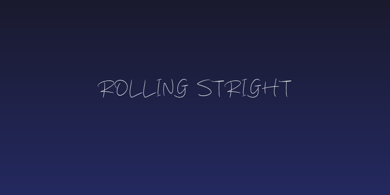 Rolling Stright Social Header