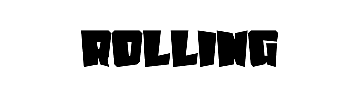 Rolling Font