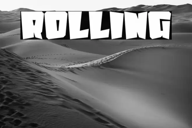 Rolling फ़ॉन्ट examples
