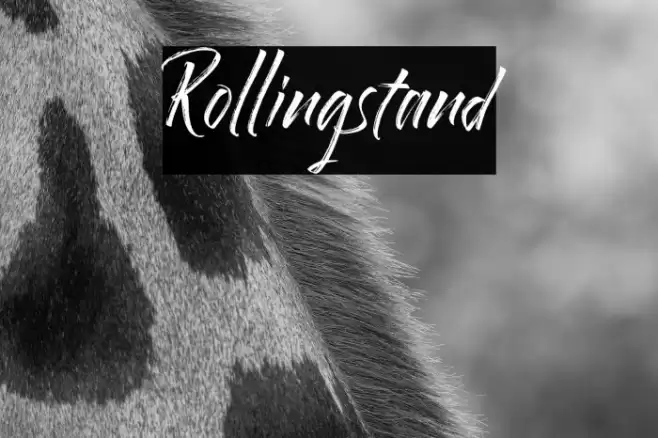 Rollingstand Font examples
