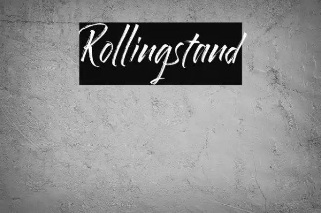 Rollingstand Font examples