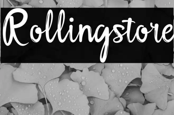 Rollingstore Schriftart examples