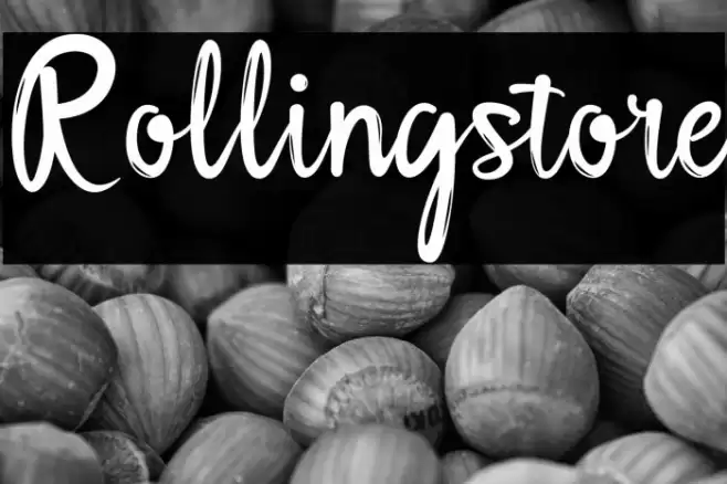 Rollingstore Schriftart examples