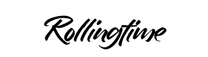 Rollingtime  Скачать бесплатные шрифты