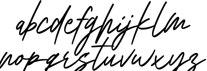 Rollingtime Font LOWERCASE