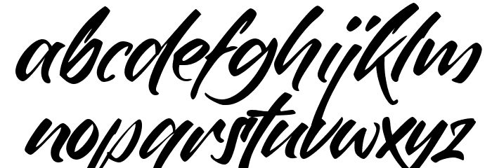 Rollingtime Font LOWERCASE