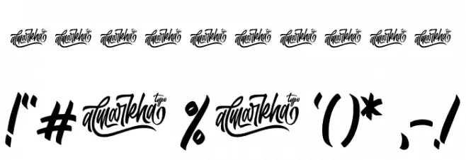 Rollinkland Font OTHER CHARS
