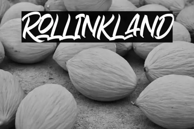 Rollinkland Font examples