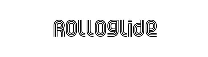 Rolloglide  フリーフォントのダウンロード