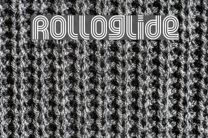 Rolloglide Font examples