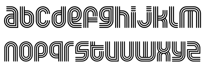 Rolloglide Font LOWERCASE