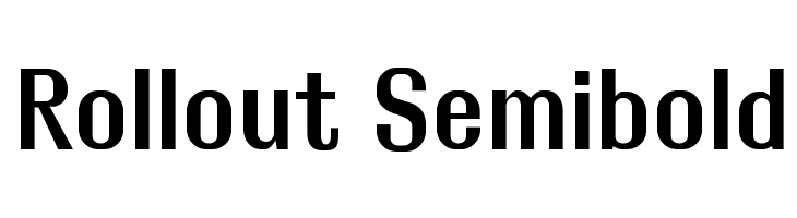 Rollout Semibold Font