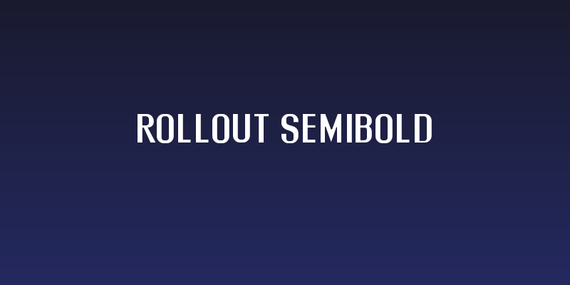 Rollout Semibold Social Header