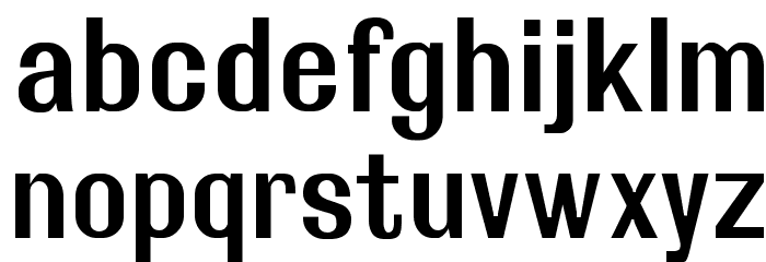 Rollout Semibold Font LOWERCASE