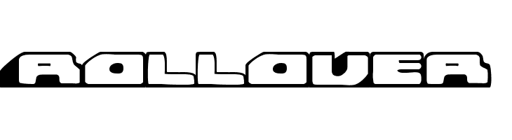 Rollover  フリーフォントのダウンロード