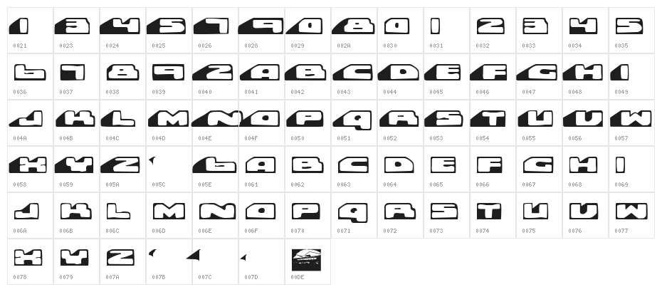 Rollover Character Map