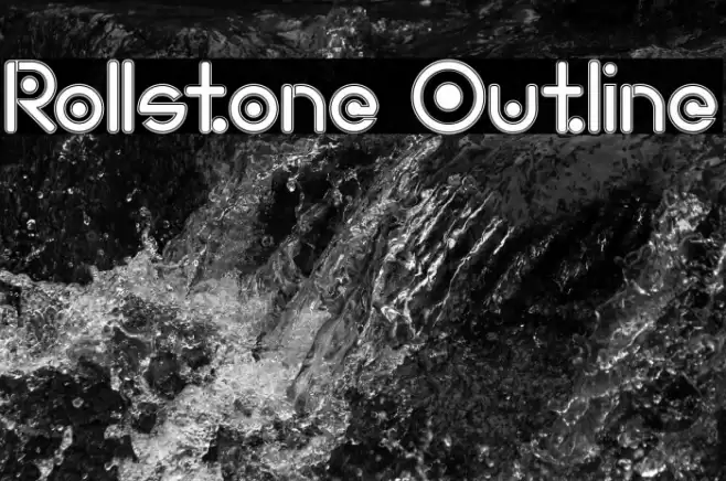 Rollstone Outline Font examples