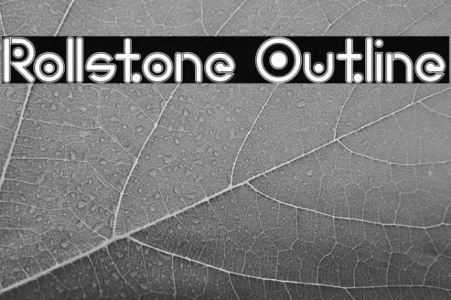 Rollstone Outline Font examples