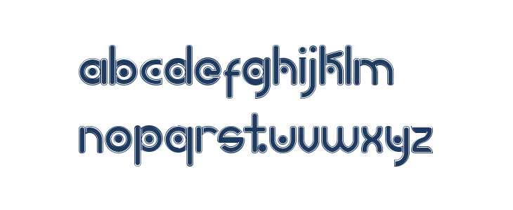 Rollstone Outline Lowercase