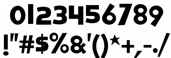 Rolly Rocko Font OTHER CHARS