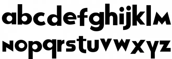 Rolly Rocko फ़ॉन्ट लोअरकेस