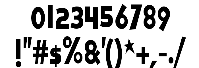 Rolly Squeeze Font OTHER CHARS