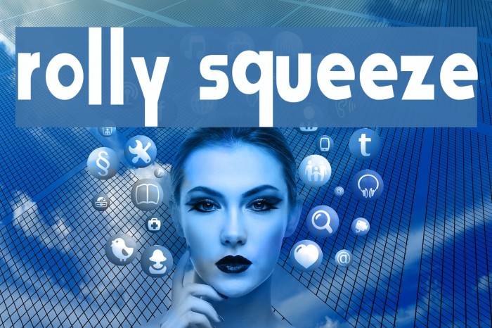 Rolly Squeeze Font examples