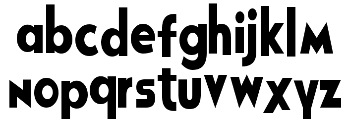 Rolly Squeeze Font LOWERCASE