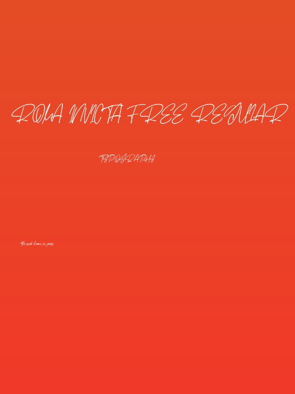 Roma Invicta Free Regular Poster