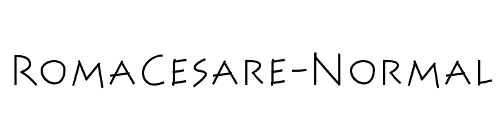 RomaCesare-Normal  Free Fonts Download