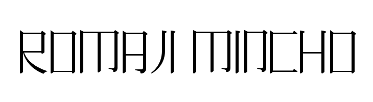 Romaji Mincho  Fuentes Gratis Descargar
