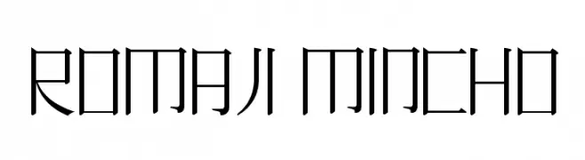 Romaji Mincho  Fuentes Gratis Descargar