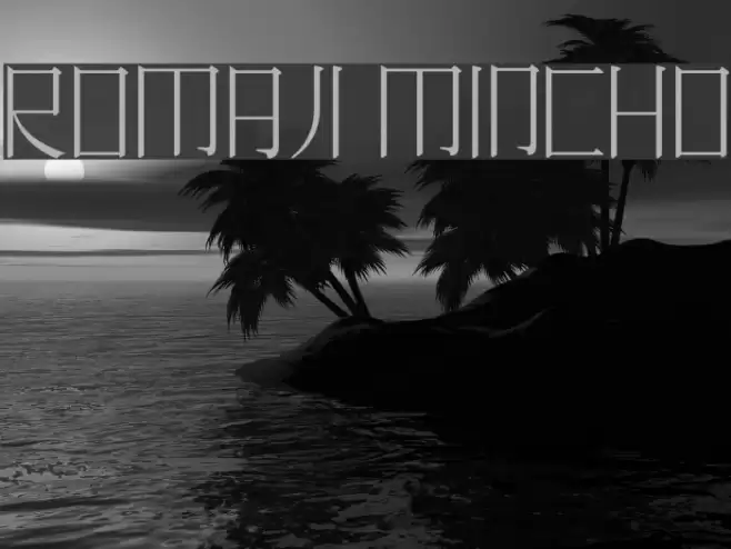 Romaji Mincho Font examples