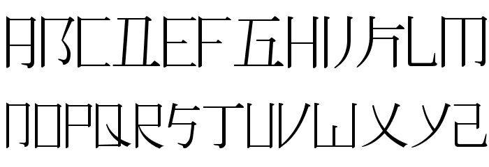 Romaji Mincho Font LOWERCASE