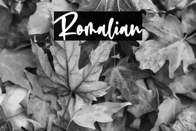 Romalian Font examples