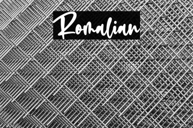 Romalian Font examples